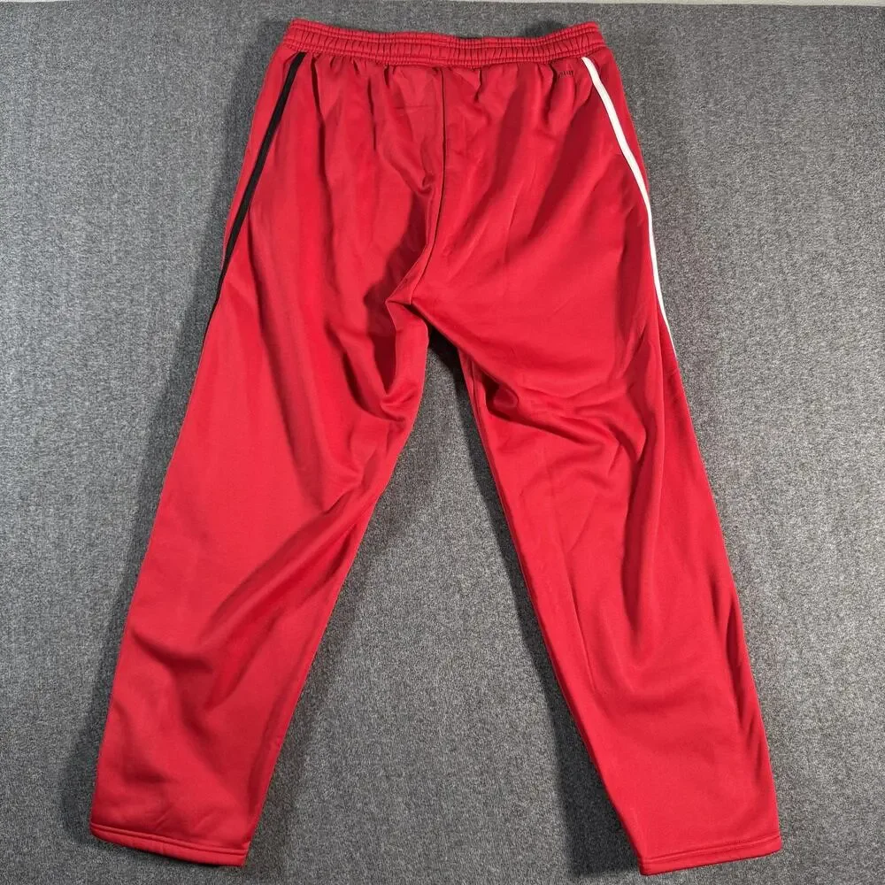 NC State Wolfpack Pants Mens Large Player Issued Red College Basketball Adidas